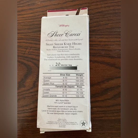 Vintage Worthington Silky Sheer Caress Knee Highs 2 Pairs - Navy Size Average - Picture 2 of 2